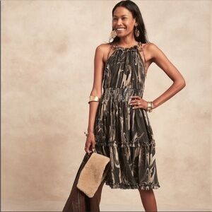 Banana Republic Marble Tiered Dress sz XXL